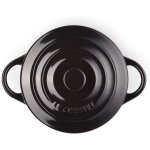 Le creuset mini cocotte noir brillant