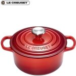 Le creuset - signature cocotte ronde 20 cm rouge cerise
