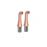 2 colonnettes hautes 130 mm mm3 / 4' or rose brosse pvd robinetterie hydrotherapie cristina ondyna ch16034p ...