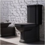 Cristina ondyna - bloc wc complet r�servoir bas c�ramique noir mat waldorf wd411713