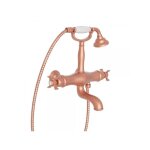 Cristina ondyna - mélangeur bain - douche thermostatique chambord or rose brossé cn18234p Cristina ondyna - mélangeur bain - douche thermostatique chambord or rose brossé cn18234p