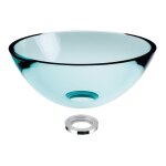 Cristina ondyna - vasque en verre transparent  poser h11cm - 28cm - ondyna vv12880
