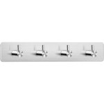 Ccykxa - crochet adhsif 3m mural, porte serviettes salle de bain inox, porte torchon cuisine (4 crochets) ...