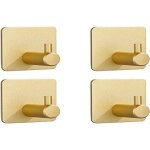 Crochet adhesif mural 4 pi�ces, accroche tableau sans percer crochet mural, crochet adhesif patere murale, ...