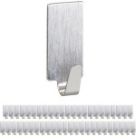 Crochet autocollant, lot de 48, porte - clés en inox, cuisine & salle de bain, accroche - muraux carrés, ... Crochet autocollant, lot de 48, porte - clés en inox, cuisine & salle de bain, accroche - muraux carrés, ...