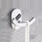 Crochet mural de salle de bain, accroche torchon cuisine, accroche tableau, avec vis, double pat�re crochets ...