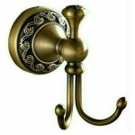 Crochet  peignoir laiton rtro patre de salle de bain 2 crochets set d'accessoires de salle de bain ...