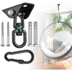 Crochet de plafond pour fauteuil suspendu pivotant � 360 �, balan�oire, suspension, crochet avec vis ...