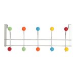 Serbia - crochet derrire la porte, patre, rouleau, bois color, acier chrom, dimension : 44184. 6cm ...