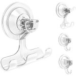 Crochets � ventouse, crochet de douche �tanche r�utilisable, 4 crochets � ventouse sous vide ? support ...