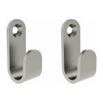 Tiger - crochet  vis - chrom - acier inoxydable - livr par 2