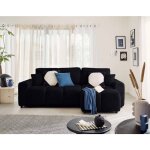 Lisa design - crocus - canap� d'angle r�versible - 4 places - convertible avec coffre - en fausse fourrure ...