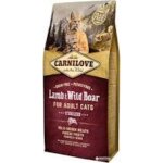 Croquettes pour chat carnilove  l'agneau et au gibier, strilises, 6 kg