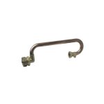 Crosse de sortie de compteur gaz cuivre avec embout a oreille de fixation