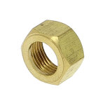 Crou laiton 6 pans collet battu Ø12 - 3 / 8 Crou laiton 6 pans collet battu Ø12 - 3 / 8