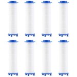 115mm)filtre pommeau de douche, 8 pcs filtre douche en coton pp de douchette anti - calcaire amovible ...