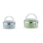 Csparkv - 2 pour aliments chauds en acier inoxydable avec poign�e - bo�te repas chaud pour �cole, bureau, ...