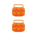 Csparkv - 2 conteneur porte - oeufs 6 compartiments, bote de stockage d'oeufs en plastique protection ...