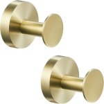 Csparkv - lot de 2 crochet � v�tement sac rond fond en acier inoxydable, peignoir crochet couleur dor�e ...