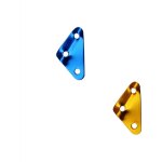 Csparkv - 2 pice boucle de corde  vent triangulaire en alliage d'aluminium, accessoires de boucle de ...