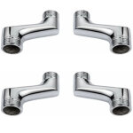 Csparkv - 4 pack raccord contre coud� douche, raccord laiton coud� r�ducteur, bras pivotant r�glable, ...
