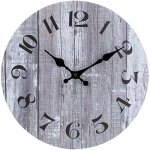 40cm vintage horloge murale digitale design ronde moderne mute silencieuse en bois dcoration, pour la ...