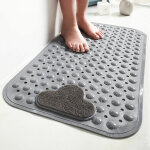 40x70cm - tapis de douche antidrapant avec ventouse et trous de drainage, tapis de douche avec coussin ...