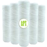 Csparkv lot de 5 cartouches bobinée filtre à eau anti sédiments - compatibles filtre 10 pouces Csparkv lot de 5 cartouches bobinée filtre à eau anti sédiments - compatibles filtre 10 pouces