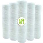 Csparkv lot de 5 cartouches bobin�e filtre � eau anti s�diments - compatibles filtre 10 pouces