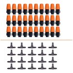 Csparkv - 50pcs goutteur irrigation r�glable, 1 / 4'' syst�me dirrigation goutte � goutte micro flow ...