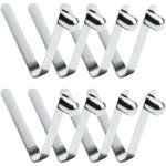 8pcs pinces  ressort, pinces  ressort pour kayak de 8 mm,  ressort  bouton - poussoir en acier inoxydable ...
