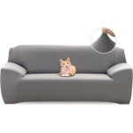 Csparkv - gris housse de canap� extensible 3 place couverture canap� avec accoudoirs moderne couvre canap� ...