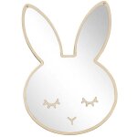 Csparkv - miroir acrylique - lapin / 38x25x0. 5 cm, miroir pour chambre d'enfant, miroir enfant, miroir ...
