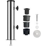 Csparkv - pied de parasol, support fixation parasol �54 mm en acier inoxydable, accessoires pour parasols ...