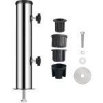 Csparkv - pied de parasol, support fixation parasol �54 mm en acier inoxydable, accessoires pour parasols ...