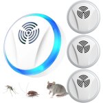 Rpulsif ultrason anti - rongeurs insectes, ultrason anti moustique 4 pack, anti souris ultrason, ultrason ...