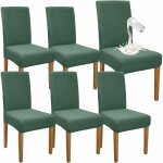 (vert matcha)lot de 6 housses de chaise de salle à manger imperméables de qualité supérieure, élastiques, ... (vert matcha)lot de 6 housses de chaise de salle à manger imperméables de qualité supérieure, élastiques, ...