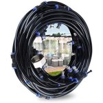 Ct brumisateur d'ext�rieur, brumisateur de terrasse de 10 m avec 9 buses de brumisateur + 1 buses de ...