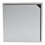 Mediawave store - cube modulaire biblioth�que 13232 ciment fr�ne avec porte ouvrable cube stack couleur: ...