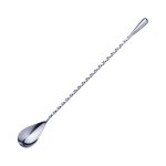 Cuillre  cocktail en acier inoxydable cuillre de bar  long manche cuillres  mlanger motif en spirale ...