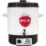 Weck - cuiseur  bocaux de conservation wat 14a pour bocaux, pot  vin chaud, 29 litres, maill
