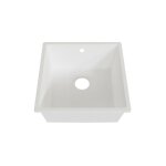 Cuisibane - cuve resiroc - �vier 1 bac sans �gouttoir - 44 x 44 cm - blanc
