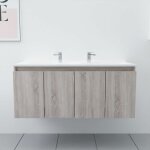Meuble double vasque 120 cm proline - bois - plan vasque en résine Meuble double vasque 120 cm proline - bois - plan vasque en résine