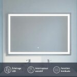 Cuisibane - miroir éclairant avec antibuée vista 120x80 cm Cuisibane - miroir éclairant avec antibuée vista 120x80 cm