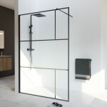 Cuisibane - paroi fixe italienne style industriel atelia 140 cm Cuisibane - paroi fixe italienne style industriel atelia 140 cm