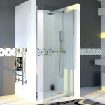 Cuisibane - porte de douche 80 cm pivotante dylane