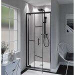 Cuisibane - porte de douche pivotante style verri�re atelia 90 cm