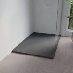 Cuisibane - receveur de douche 120x80 cm extra plat - saphir - gris anthracite