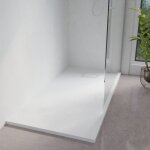 Cuisibane - receveur de douche 160x90 cm extra plat - saphir - blanc