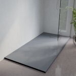 Cuisibane - receveur de douche 180x90 cm extra plat - saphir - gris ciment